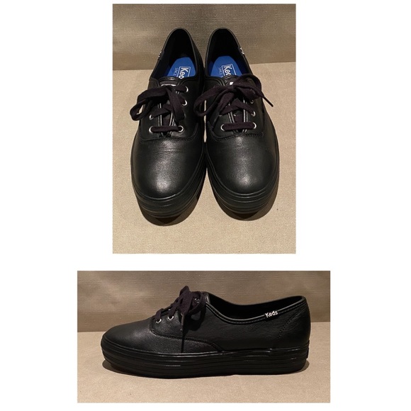 keds triple kick leather glossy